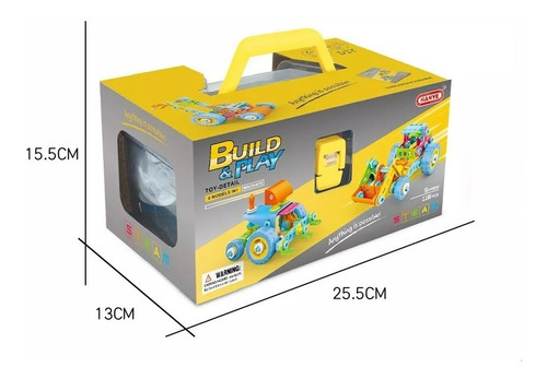 Set De Máquinas Armables 6 En 1 - Flexible - 118 Piezas