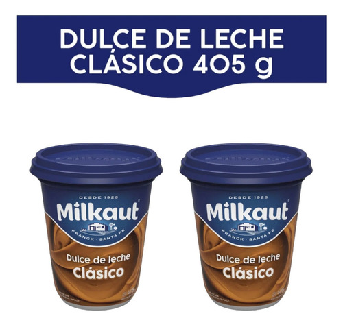 Milkaut Dulce De Leche Clásico 405 G Pack De 2 Unidades