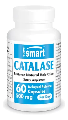 Supersmart Suplemento Anti Canas Catalase 500mg