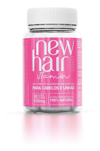 New Hair Caps - Tratamento 30 Dias
