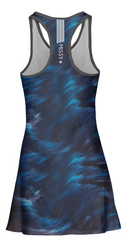 Imagem 6 de 6 de Vestido Beach Tennis C/ Shorts Azul Beachwear