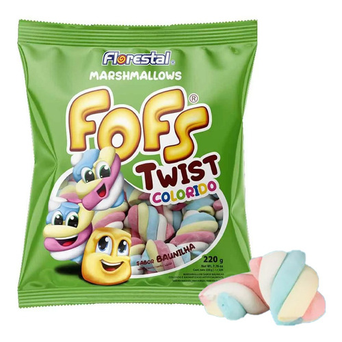 Marshmallow Fofs Twist Colorido Florestal 220g