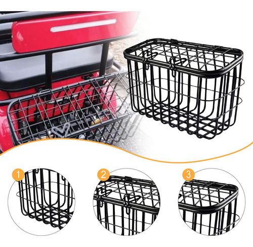 Cesta De Bicicleta Triciclo Traseiro Traseiro Libere Rápido