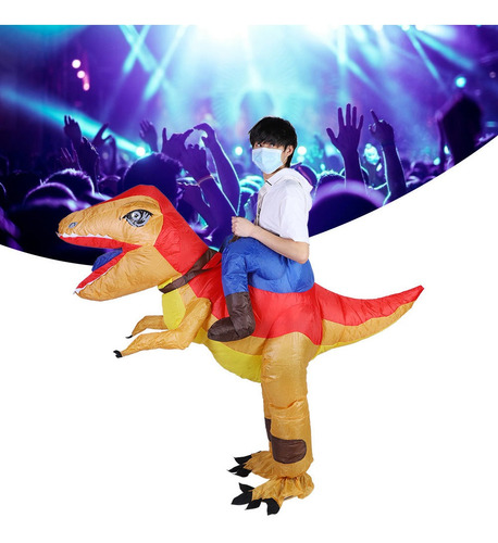 Disfraz Inflable De Halloween Dinosaurio Para Adultos Kid Ai