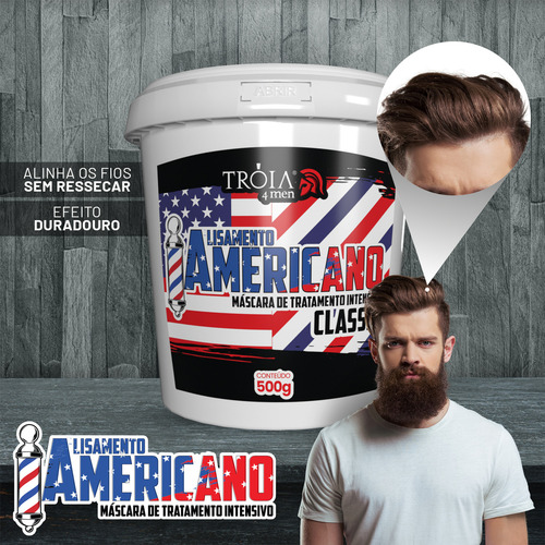 Alisamento Americano + Neutralizante + Color Safe Tróia