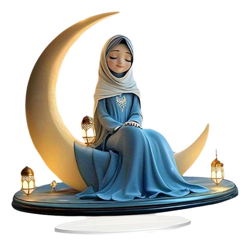 Estatua Decorativa De Niña Plana 2d, Decoración De