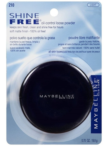 Polvo Suelto Maybelline Shine Free Control Grasa Tono Light 