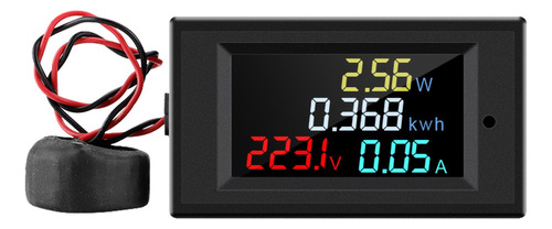 Ac 80-300 V Voltímetro Digital Amperímetro Pantalla Lcd A Co