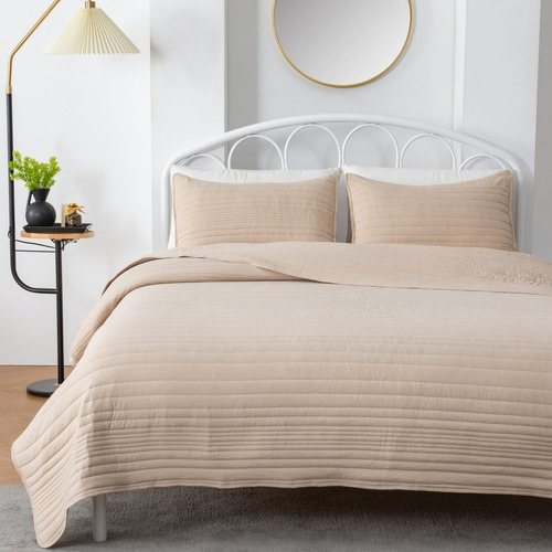 Juego De Colchas Tamaño Individual Taupe | Colcha De Cama