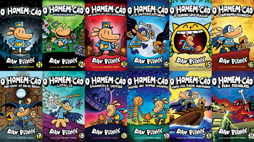 Coleção O Homem-cão Do Livro 1 Ao 12, De Dav Pilkey. O Homem-cão, Vol. 1. Editorial Companhia Das Letrinhas, Capa Mole, Edição 1 Em Português, 2025