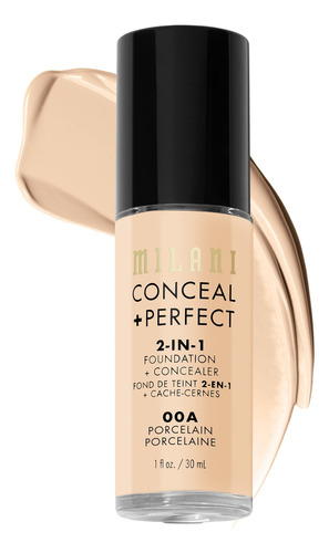 Base Milani Conceal + Porcelana 2 Em 1 Perfect De 30 Ml
