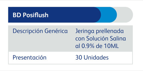 Bd Posiflush Sp Jeringa Prellenada De Sol. Salina 0.9% -10ml