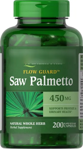 comprar Saw Palmetto 450mg Puritan's Pride 200 Cápsulas Importado 