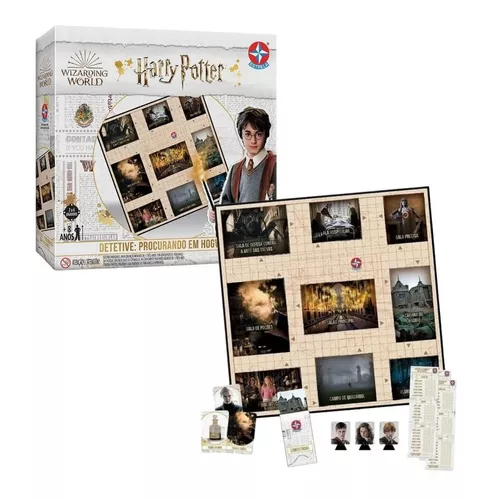 Jogo De Tabuleiro Harry Potter Detetive + Cartas Acessórios