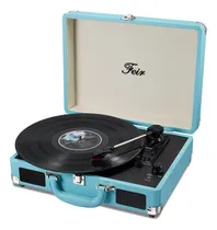 Comprar Tocadiscos Porttil Vinilo Estéreo Azul - 3 Velocidades, Rca