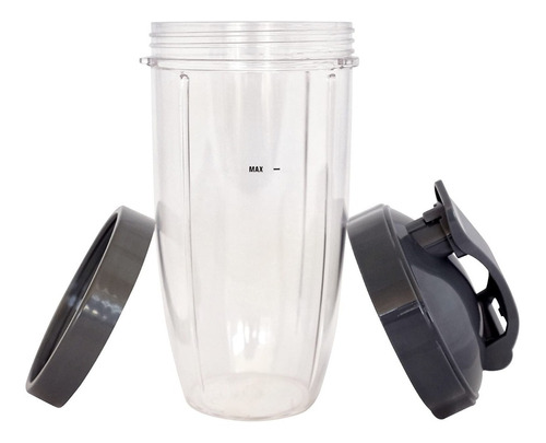 Kit 3pzs Vaso32 Oz+tapa Abrefacil+ Aro Nutribullet 600w-900w