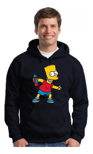 Buzo Canguro Bart Y Lisa - Los Simpsons - - B03 Unisex