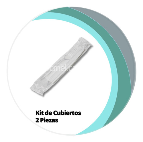 Kit De Cubiertos Desechables 2 Piezas ( 150 Juegos )