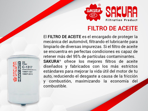 Filtro De Aceite Sakura Avenger V6 3.6l Dodge 11/13