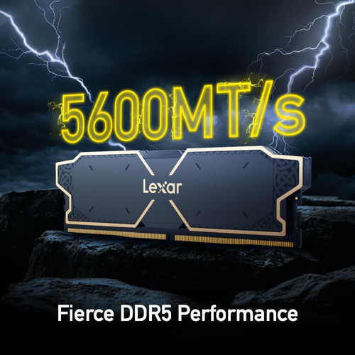 Memoria Ram Lexar Ddr5 32gb 5600mhz 2x16gb Negro