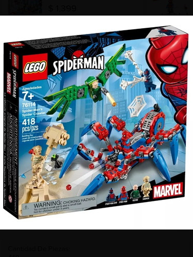 Lego Super Heroes Araña Reptadora De Spider-man