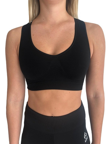 Imagen 2 de 5 de Conjunto Calza Ciclista Deportiva + Top Deportivo Dama Gdo