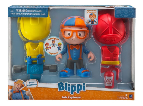 Muñeco Blippi Job Explorer Con Ropa Intercambiable - Lanús