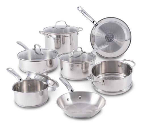 Juego De Utensilios De Cocina De Acero Inoxidable, 11. Color Plateado