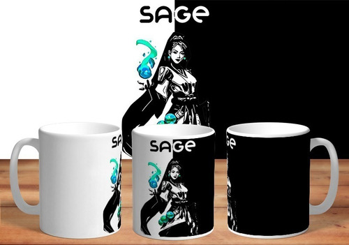 Taza - Tazón De Cerámica Sublimada Valorant: Sage