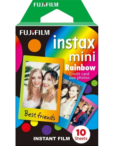 Film Película Fujifilm Instax Mini Rainbow 10 Fotos Decorada