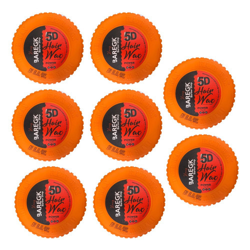 8 Ceras Para Cabello 5d Baregk Hair Wax Naranja