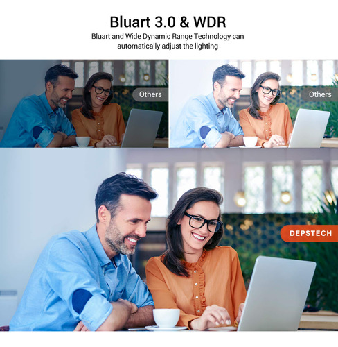 Cámara Web 4k Hd 8mp Con Enfoque Automático Y Micrófono