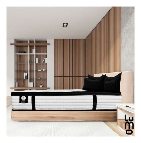 Colchon King Size Deluxe 32cm Eurotop Memory Foam Hibrido