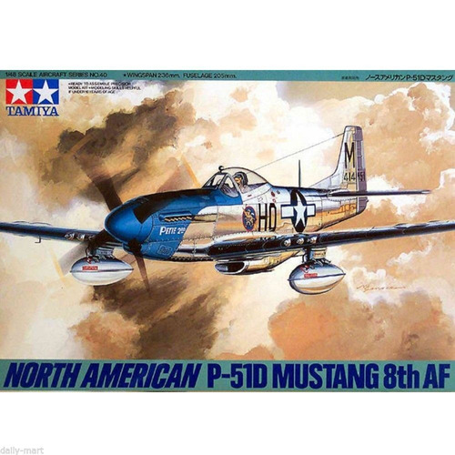 Modelismo Avión 1/48 Americano P-51 Mustang 8th Tamiya 