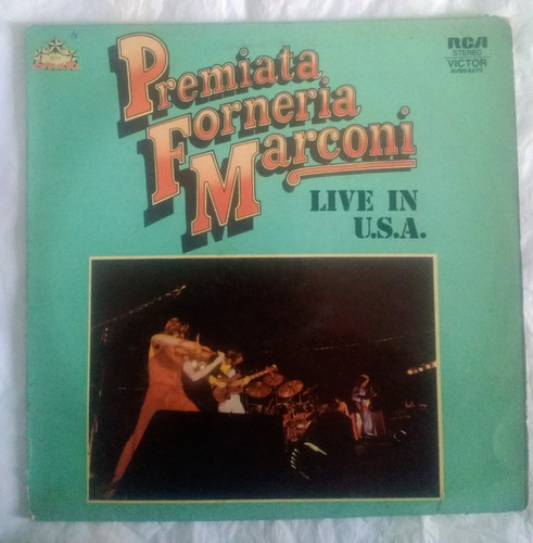Premiata Formeria Marconi Live In Usa Vinilo Original 