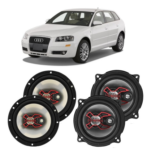 Alto Falante Audi A3 2005 A 2008 Bravox 200w Rms 4 Portas