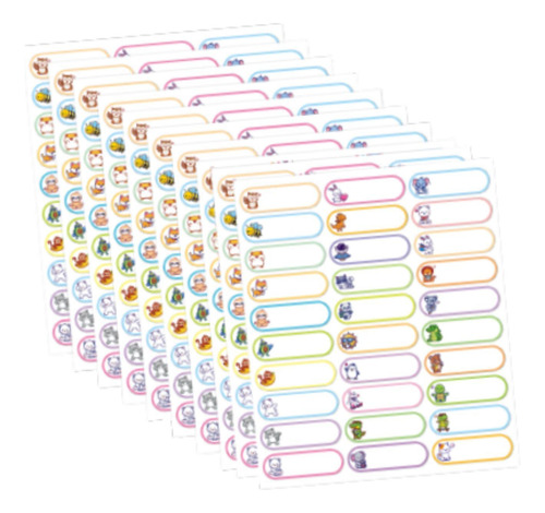 10pcs Nombre Pegatinas Etiquetas Etiquetas Pegatinas Para La