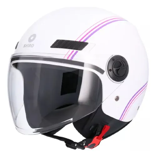 Shiro casco moto jet SH-62 blanco