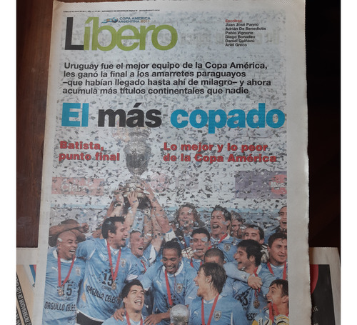 Uruguay Campeón Copa América 2011 / Suple Líbero