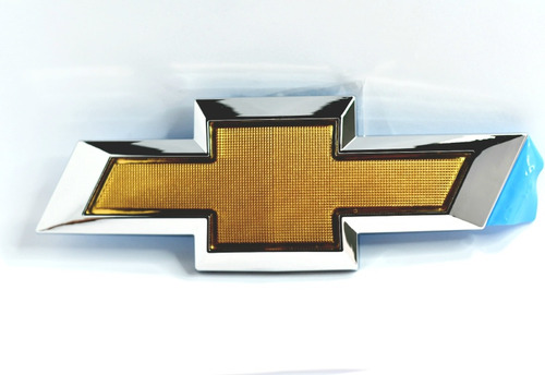 Emblema Chevrolet 17cm X 6cm Logotipo Insignia Cromada Adhes