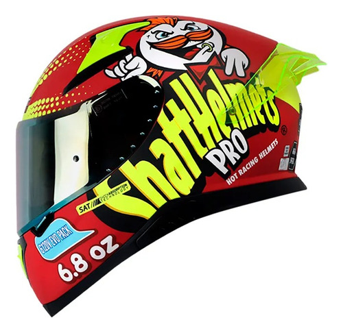 Casco Integral Shaftpro 612dv 2 Snack Rj Amrll N Visor Sm Cl