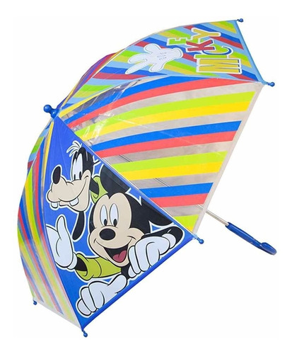 Paraguas Lluvia Infantiles Disney Mickey Mouse Mundo Manias