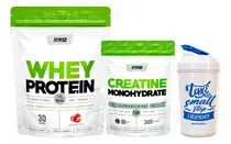 Comprar Star Nutrition Combo Whey Protein Doypack X2lb Sabor Frutilla + Creatina Pura Doypack X300gr + Vaso Shaker Ecomodico 600ml
