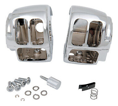 Drag Specialties Chrome Switch Housing For '96-'07 Flhr  Lrg