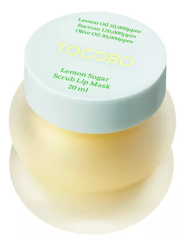 Tocobo Lemon Sugar Scrub Lip Mask Exfoliante Labios 20ml