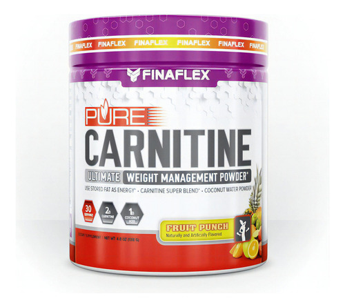 Finaflex Pure Carnitina 30 Servicios Sabor Ponche de frutas