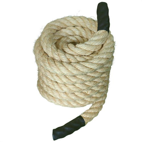 Corda De Sisal 38mm Com 20 Metros Naval Para Escalada