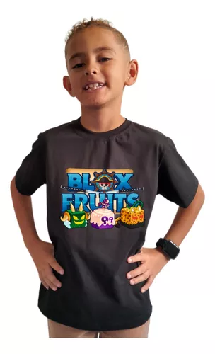 Camiseta Blox Fruits Leopard Fruta Dragon Jogo Dough Roblox