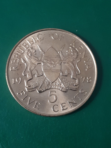 Kenia 1978 5 Centavos Sin Circular 