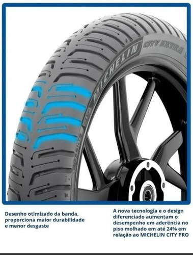 Pneu Traseiro Para Moto Michelin S/c Titan Fan 100/90-18